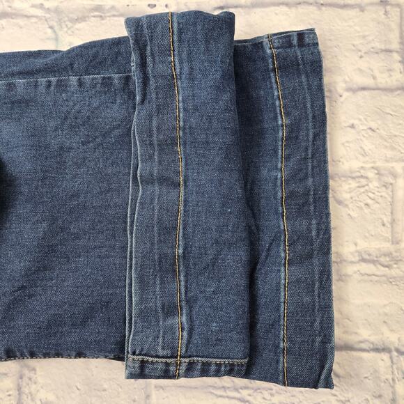 m jeans Maurices Women's Jeans Super Hi-Rise Wide Leg Button Fly size 2 Short - Picture 11 of 16